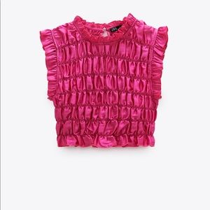 Zara- Magenta Stretchy Blouse